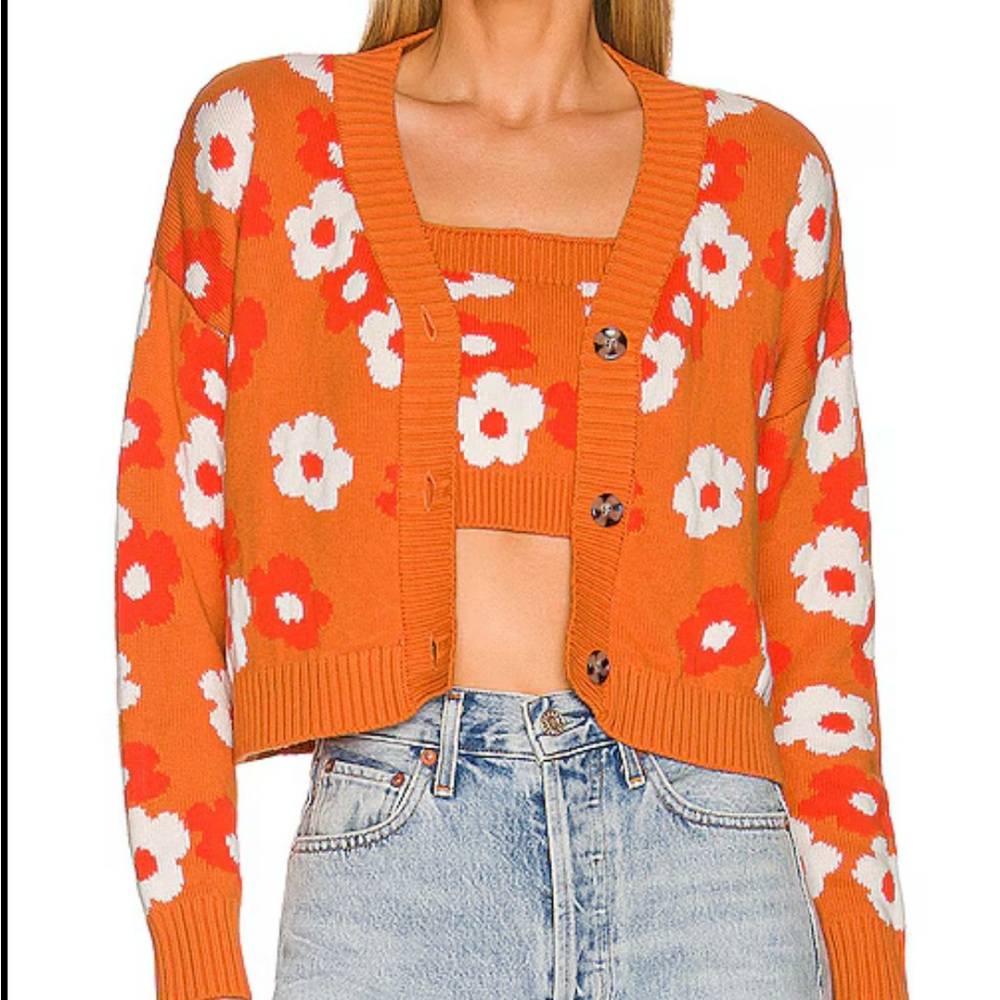 Callahan Meg cardigan and crop top set
